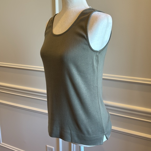 NWT! Chico's Olive Green Knit Tank - Picture 3 of 9